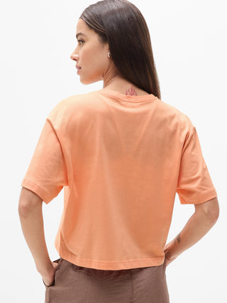 Camiseta Oversize Manga Corta de Algodón