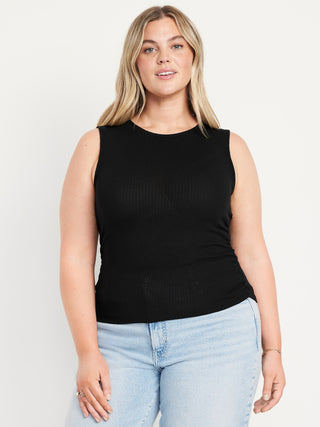Camiseta sin Mangas Cuello Redondo