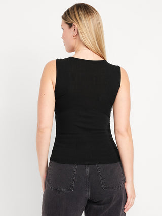Camiseta sin Mangas Cuello Redondo