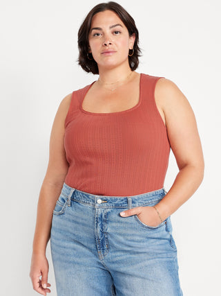 Camiseta Ajustada con Escote Cuadrado