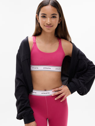 Sujetador Deportivo con Logo, Niña