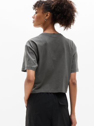 Camiseta Oversize Manga Corta de Algodón