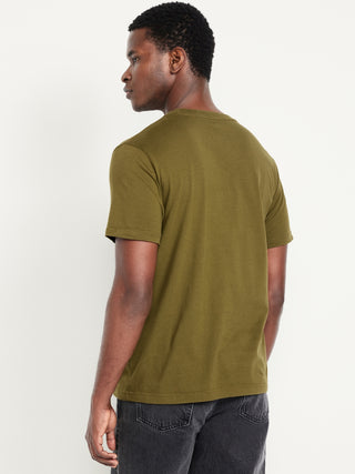 Camiseta Manga Corta Cuello Redondo de Algodón