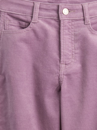 Jeans de Pana Talle Alto con Bolsillos, Niña
