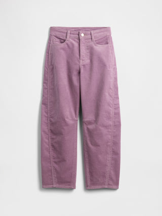 Jeans de Pana Talle Alto con Bolsillos, Niña