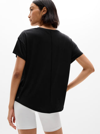 Camiseta Deportiva con Cuello Redondo