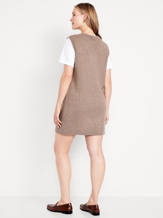 Vestido sin Mangas con Cuello V