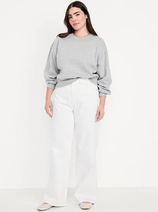 Jeans Wide Leg Talle Alto con Bolsillos