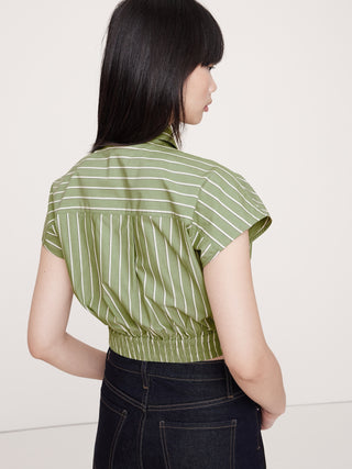 Camisa Manga Corta Estampado Rayas
