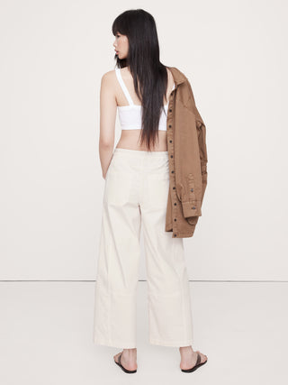 Pantalón con Cintura Elástica de Algodón