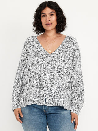 Blusa Manga Larga con Estampado