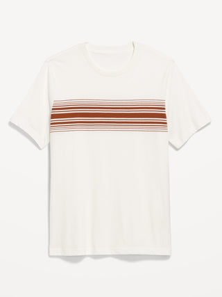 Camiseta Manga Corta con Detalle de Rayas