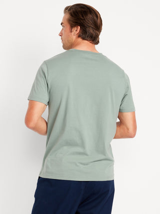 Camiseta Manga Corta Cuello Redondo de Algodón