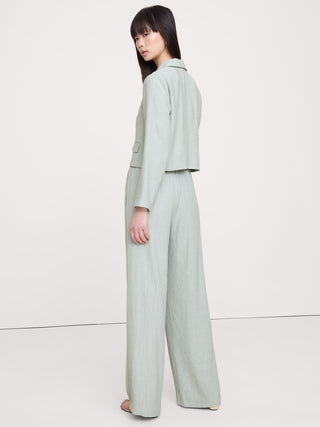 Pantalón Plisado con Cintura Elastica