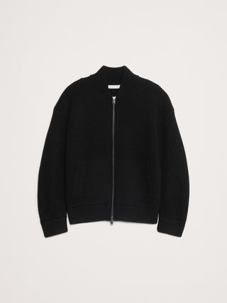 Chaqueta Bomber de Lana Merino