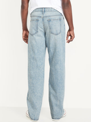 Jeans Holgados Talle Alto con Bolsillos