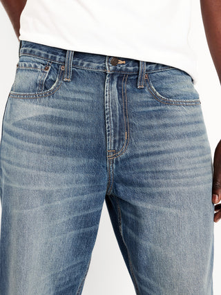 Jeans Holgados Talle Alto con Bolsillos