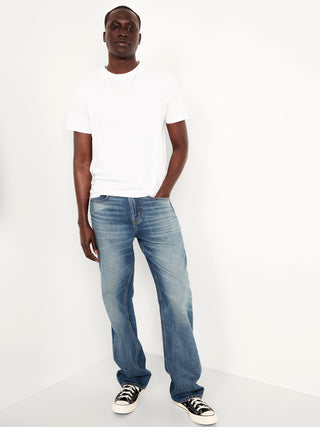 Jeans Holgados Talle Alto con Bolsillos