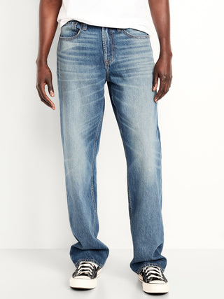 Jeans Holgados Talle Alto con Bolsillos