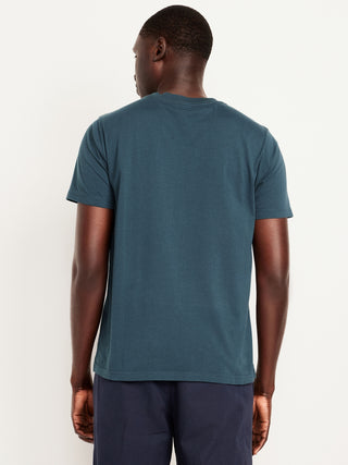 Camiseta Manga Corta Cuello Redondo de Algodón