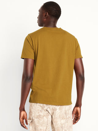 Camiseta Manga Corta Cuello Redondo de Algodón