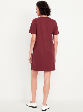 Vestido Manga Corta de Algodón