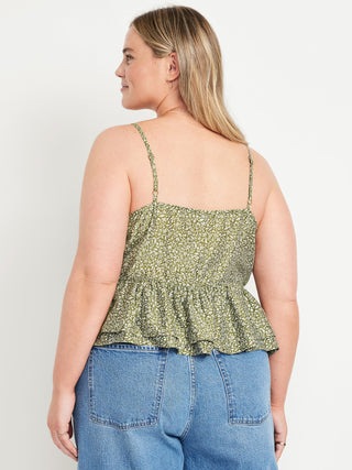 Blusa de Tirantes con Detalle Volantes