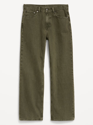 Jeans Holgado Talle Alto con Bolsillos