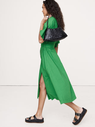 Vestido Camisero con Cinturón de Algodón