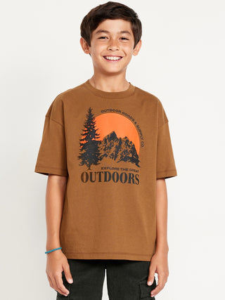 Camiseta Manga Corta con Gráfico, Niño