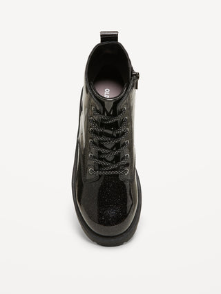 Botas de Cordones con Detalle Brillante, Niña