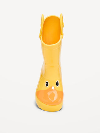Botas de lluvia gráficas altas para niños para niños pequeños.