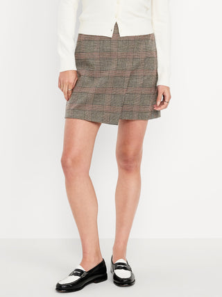 Enagua Cruzada Talle Alto con Estampado