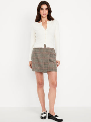 Enagua Cruzada Talle Alto con Estampado