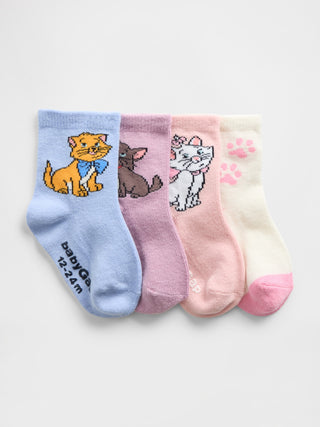 Paquete de 4 Medias Colección Disney, Bebé