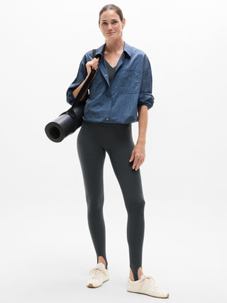 Legging Talle Alto con Detalle Correa