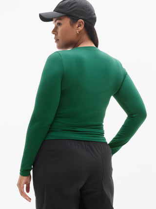 Camiseta sin Costuras con Cuello Redondo