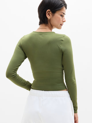 Camiseta sin Costuras con Cuello Redondo