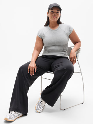 Camiseta Manga Corta de Canalé