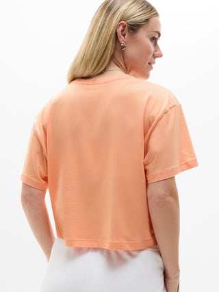 Camiseta Oversize Manga Corta de Algodón