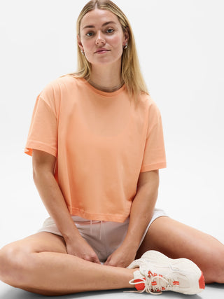 Camiseta Oversize Manga Corta de Algodón