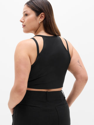 Camiseta Deportiva sin Mangas con Doble Tira