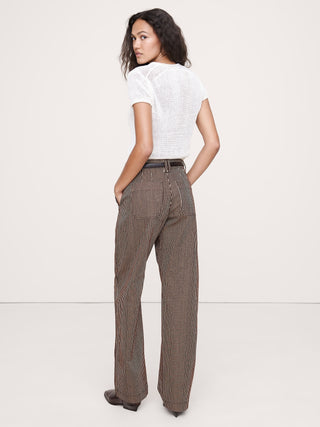 Jeans Recto Talle Medio con Bolsillos