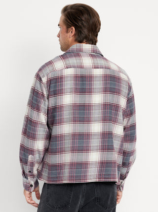 Camisa Corta de Franela a Cuadros