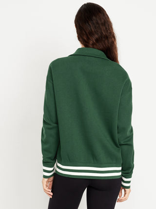 Sudadera Oversize con Zipper de Algodón