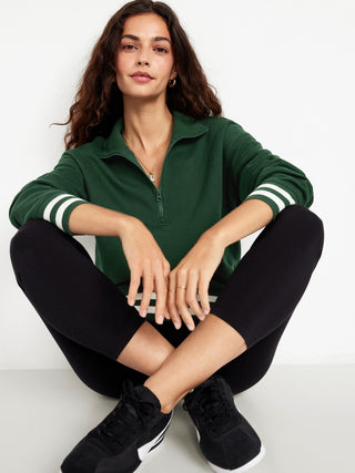 Sudadera Oversize con Zipper de Algodón
