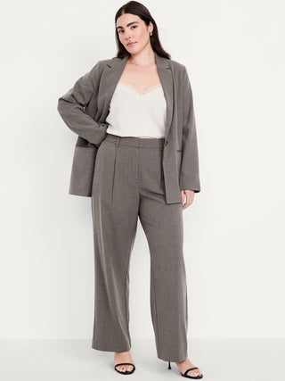 Extra High-Waisted Taylor Wide-Leg Trouser Pants.