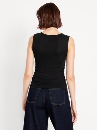 Camiseta sin Mangas Cuello Redondo