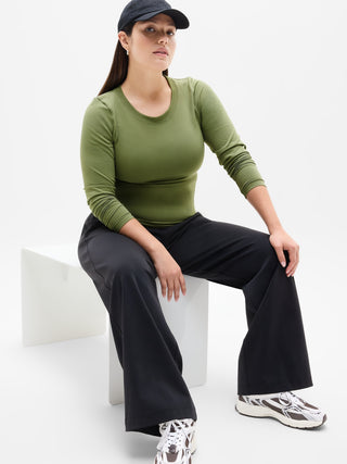 Camiseta sin Costuras con Cuello Redondo