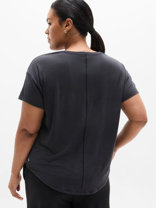 Camiseta Deportiva con Cuello Redondo